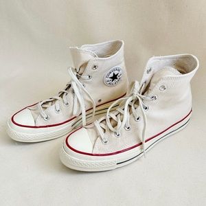 Converse Chuck 70 Retro Hi Top Off White Parchment Canvas Sneakers